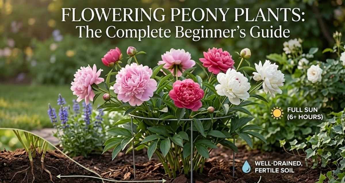 Flowering Peony Plants: The Complete Beginner’s Guide