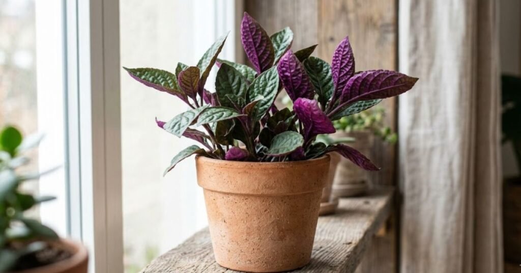 How Much Light Does a Purple Waffle Plant Need to Keep Its Color