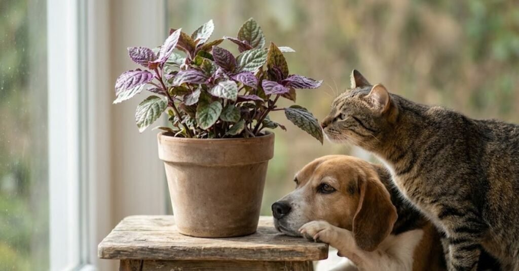 Is the Purple Waffle Plant Safe for Cats and Dogs