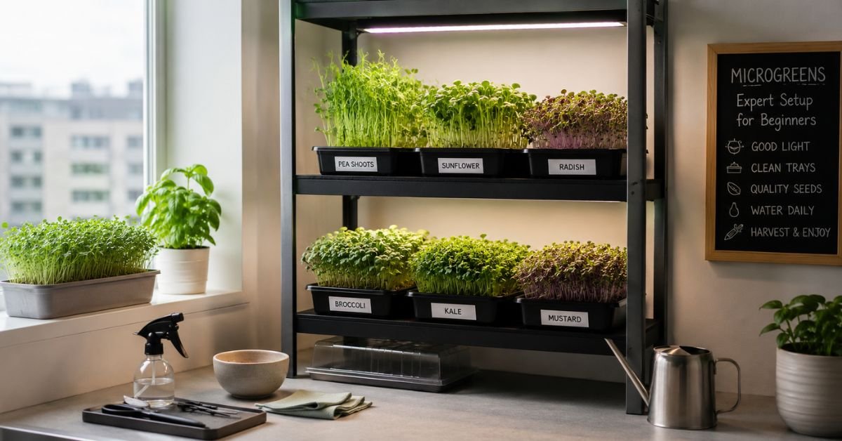 The Expert's Guide How to Grow Microgreens in Small Apartments