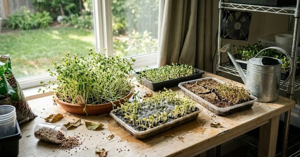 Common Mistakes Grow Microgreens Indoors