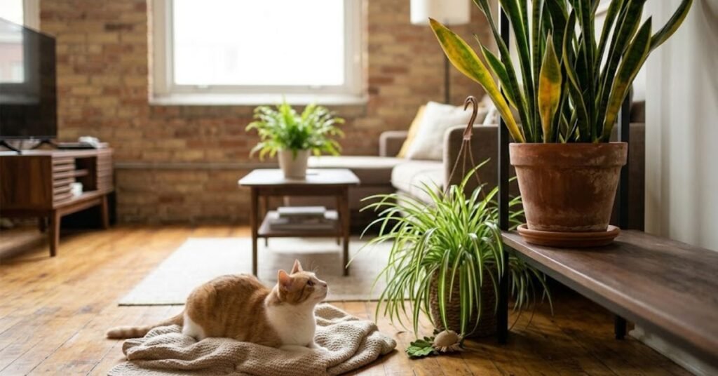 Pet Safety Rules For a Yellowing Snake Plant
