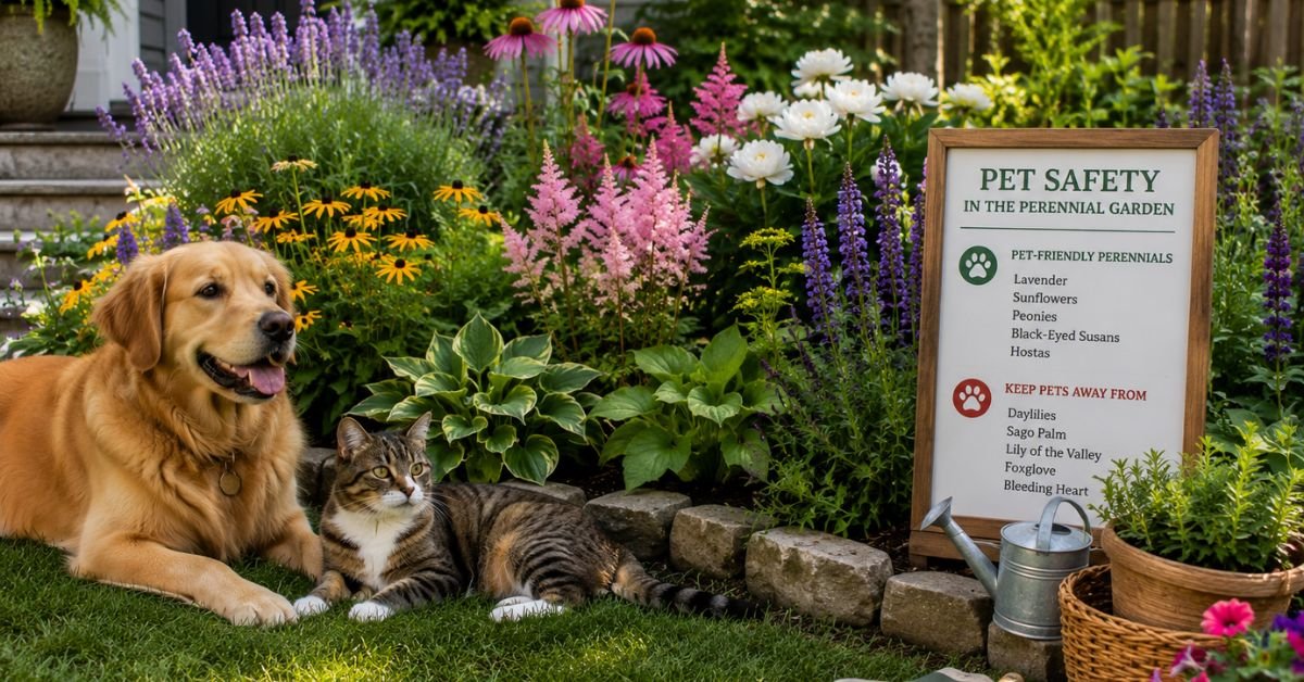 Pet Safety Keeping Dogs and Cats Safe Around Perennial Plants