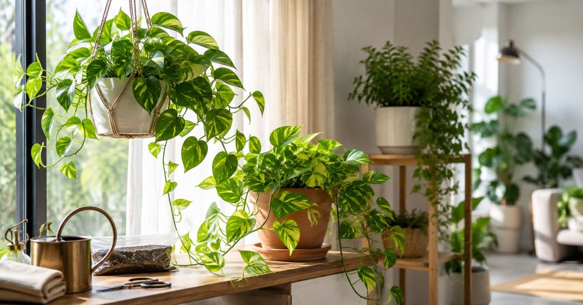 Pothos The Easiest Air Purifying Indoor Plant for Beginners