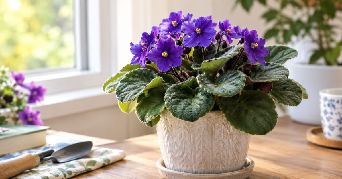 African Violet A Flowering Small House Plant