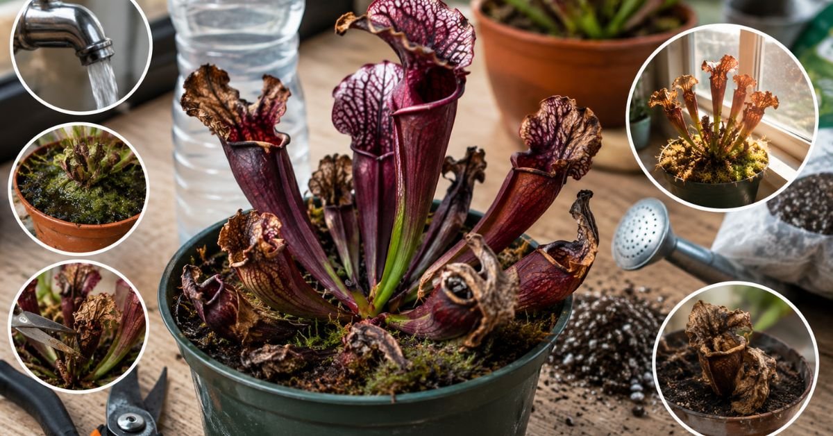 Common Mistakes That Destroy a Purple Pitcher Plant