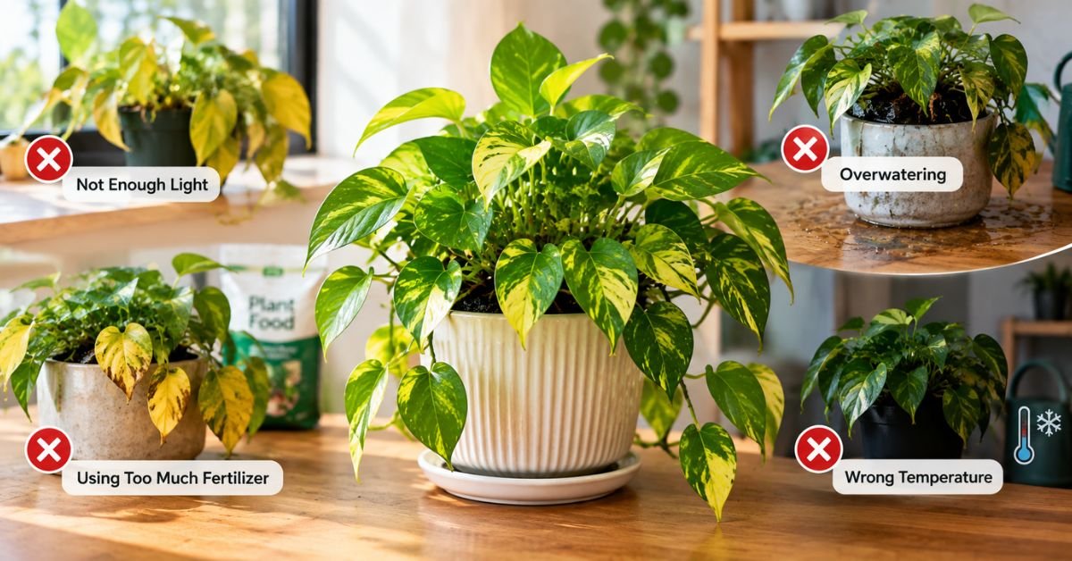 Common Mistakes When Growing a Golden Pothos Plant